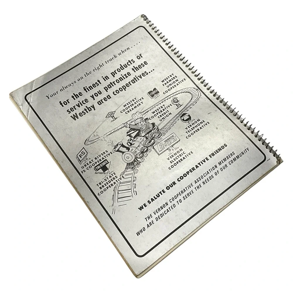 1981 Land Atlas and‎ Plat Book Vernon County Wisconsin 4H Leaders Federation